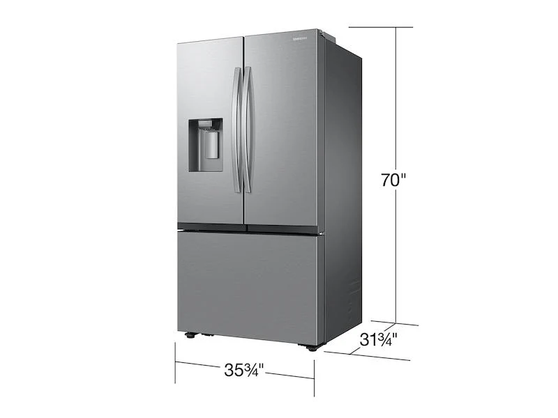 Samsung RF27CG5400SRAA 26 cu. ft. Mega Capacity Counter Depth 3-Door French Door Refrigerator with Four Types of Ice in Stainless Steel - Image 2