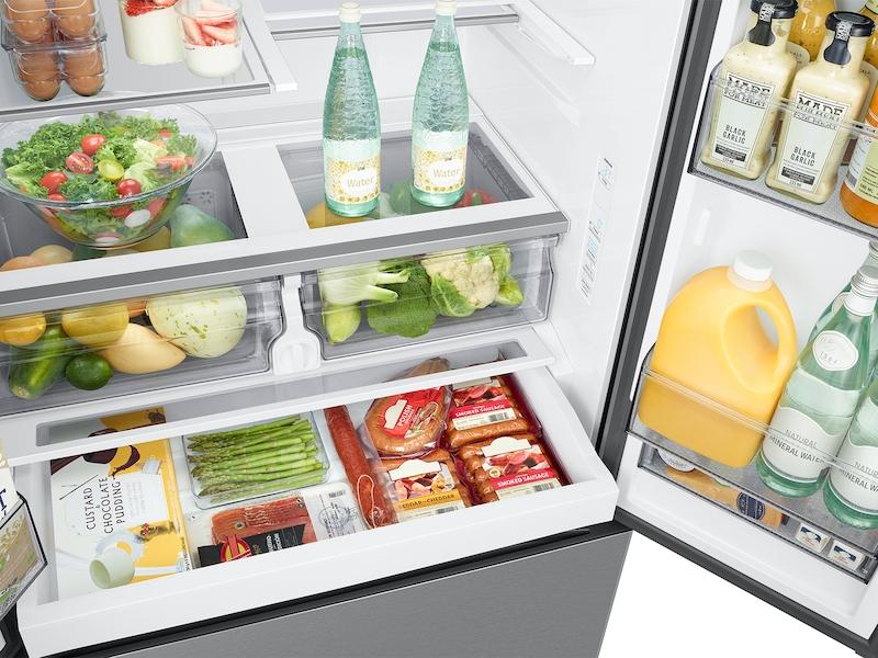 Samsung RF27CG5B10SR 26 cu. ft. Mega Capacity Counter Depth 3-Door French Door Refrigerator with External Water and Ice Dispenser in Stainless Steel - Image 6