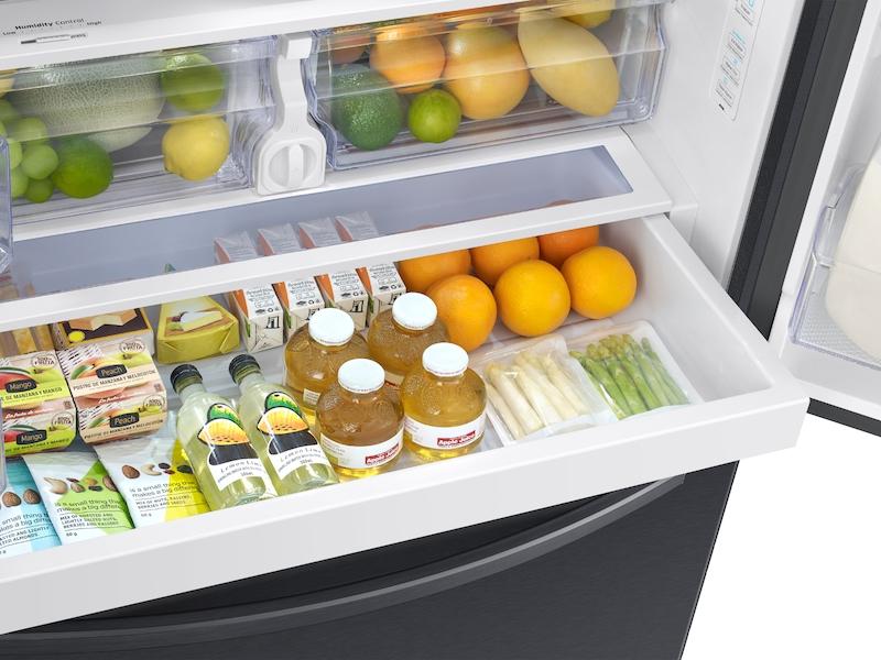 27 cu. ft. Large Capacity 3-Door French Door Refrigerator with External Water & Ice Dispenser in Black Stainless Steel - Image 10