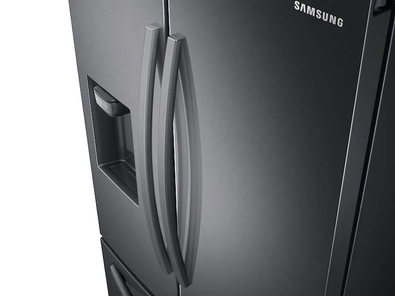 27 cu. ft. Large Capacity 3-Door French Door Refrigerator with External Water & Ice Dispenser in Black Stainless Steel - Image 3