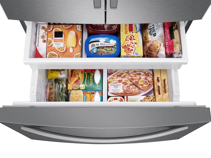 27 cu. ft. Large Capacity 3-Door French Door Refrigerator with External Water & Ice Dispenser in Stainless Steel - Image 7