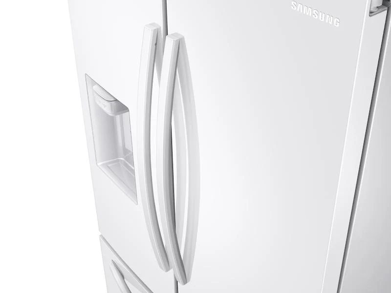 Samsung RF27T5201WW 27 cu. ft. Large Capacity 3-Door French Door Refrigerator with External Water & Ice Dispenser in White - Image 3