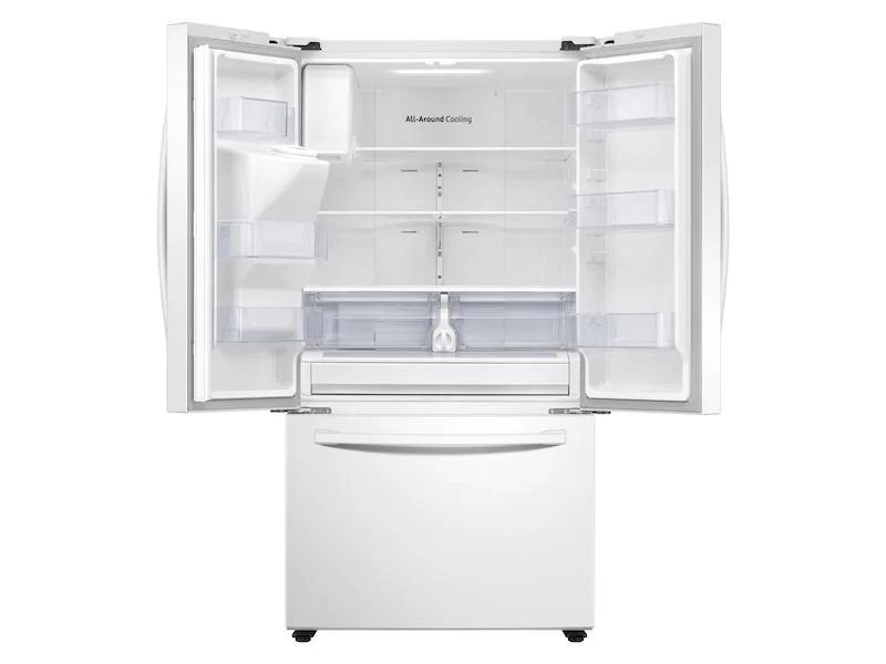 Samsung RF27T5201WW 27 cu. ft. Large Capacity 3-Door French Door Refrigerator with External Water & Ice Dispenser in White - Image 6