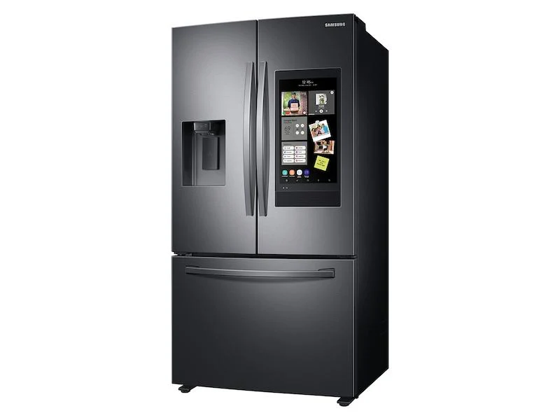 SAMSUNG 26.5 cu. ft. Large Capacity 3-Door French Door Refrigerator with Family Hub(TM) and External Water & Ice Dispenser in Black Stainless Steel - Image 11