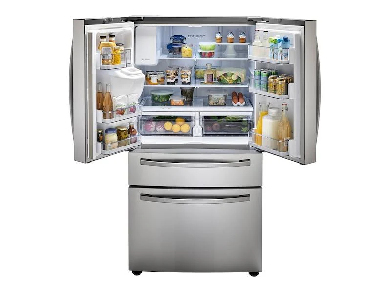 Samsung RF28R7201SR 28 cu. ft. 4-Door French Door Refrigerator in Fingerprint Resistant Stainless Steel - Image 3