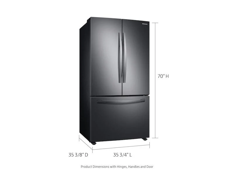 28 cu. ft. Large Capacity 3-Door French Door Refrigerator in Black Stainless Steel - Image 2