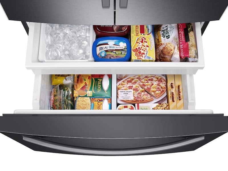 28 cu. ft. Large Capacity 3-Door French Door Refrigerator in Black Stainless Steel - Image 7