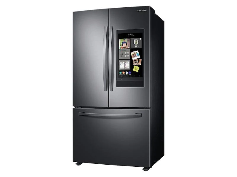 28 cu. ft. 3-Door French Door Refrigerator with Family Hub™ in Black Stainless Steel - Image 3