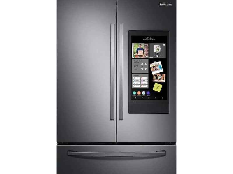 28 cu. ft. 3-Door French Door Refrigerator with Family Hub™ in Black Stainless Steel - Image 7