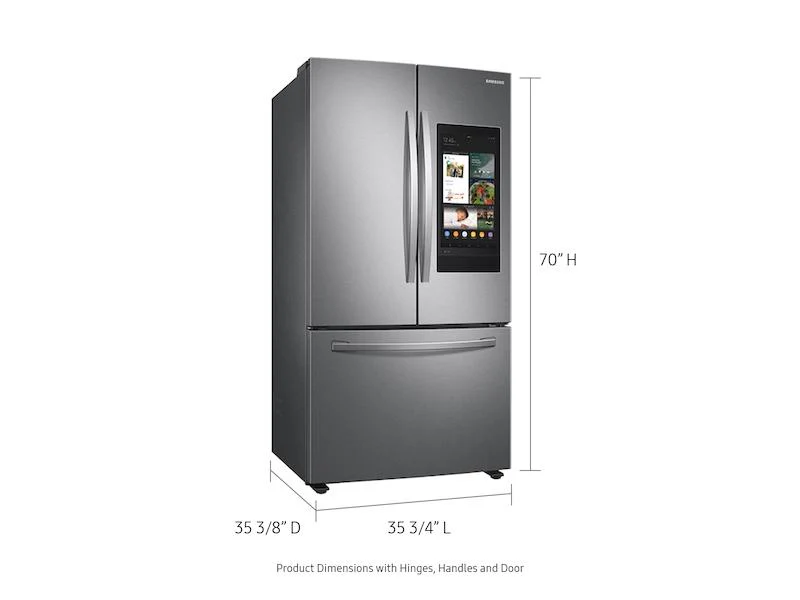28 cu. ft. 3-Door French Door Refrigerator with Family Hub™ in Stainless Steel - Image 2