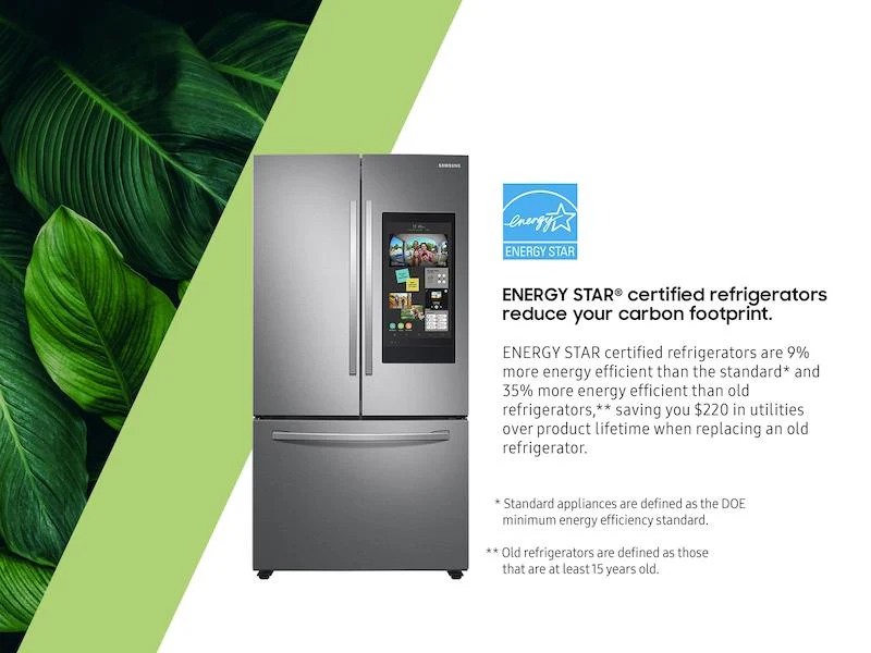 28 cu. ft. 3-Door French Door Refrigerator with Family Hub™ in Stainless Steel - Image 4