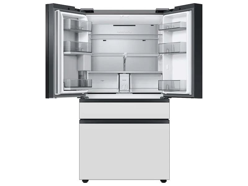 Samsung RF29BB860012AA Bespoke 4-Door French Door Refrigerator (29 cu. ft.) with Beverage Center™ in White Glass - Image 4