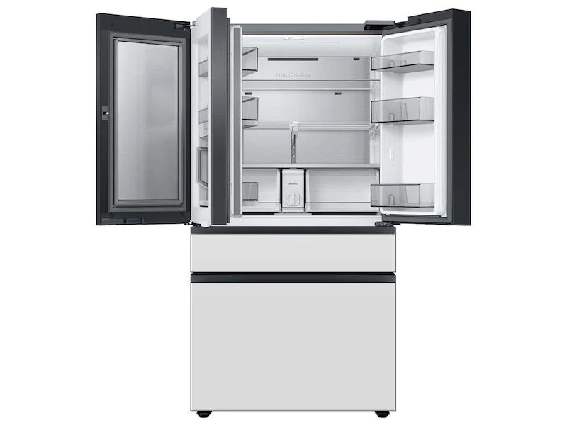 Samsung RF29BB86004MAA Bespoke 4-Door French Door Refrigerator (29 cu. ft.) with Beverage Center™ in Morning Blue Glass Top Panels and White Glass Middle and Bottom Panels - Image 5