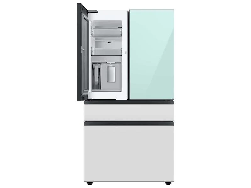Samsung RF29BB86004MAA Bespoke 4-Door French Door Refrigerator (29 cu. ft.) with Beverage Center™ in Morning Blue Glass Top Panels and White Glass Middle and Bottom Panels - Image 6