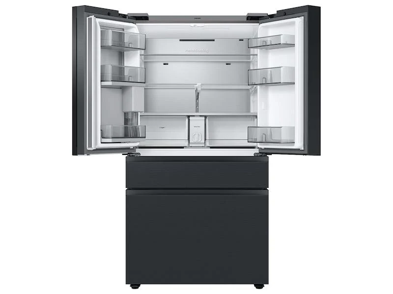 Samsung RF29BB89008MAA Bespoke 4-Door French Door Refrigerator (29 cu. ft.) - with Top Left and Family Hub™ Panel in Charcoal Glass - and Matte Black Steel Middle and Bottom Door Panels - Image 5