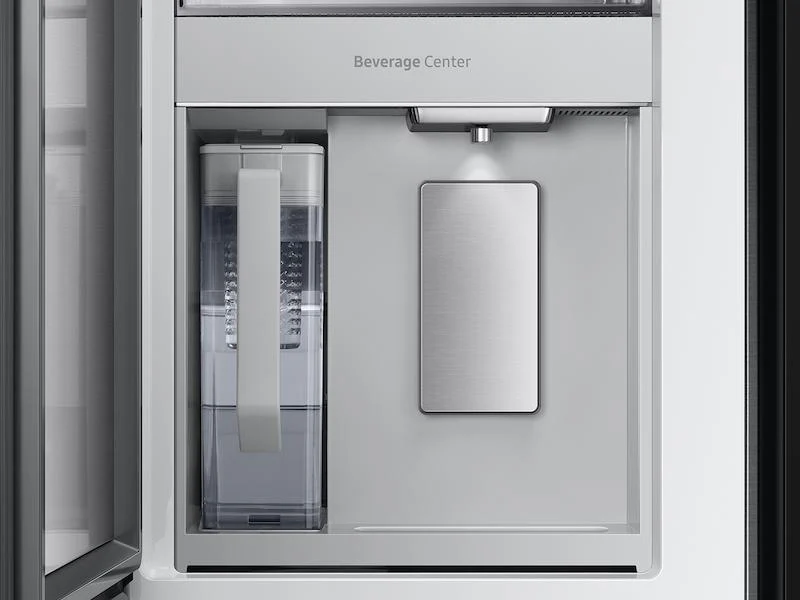 Samsung RF29BB89008MAA Bespoke 4-Door French Door Refrigerator (29 cu. ft.) - with Top Left and Family Hub™ Panel in Charcoal Glass - and Matte Black Steel Middle and Bottom Door Panels - Image 8