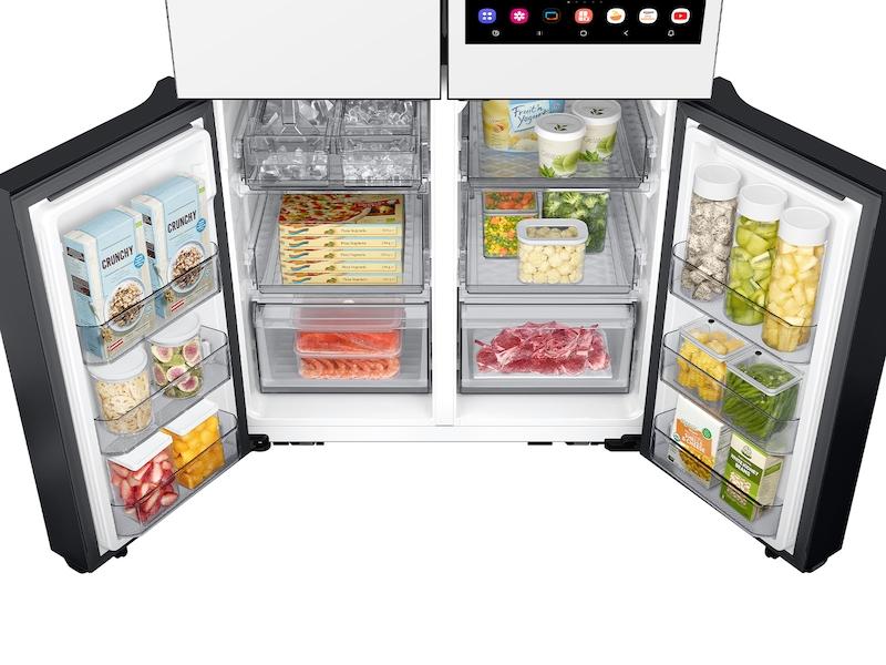Samsung RF29DB990012 Bespoke 4-Door Flex™ Refrigerator (29 cu. ft.) with AI Family Hub+™ and AI Vision Inside™ in White Glass - Image 9