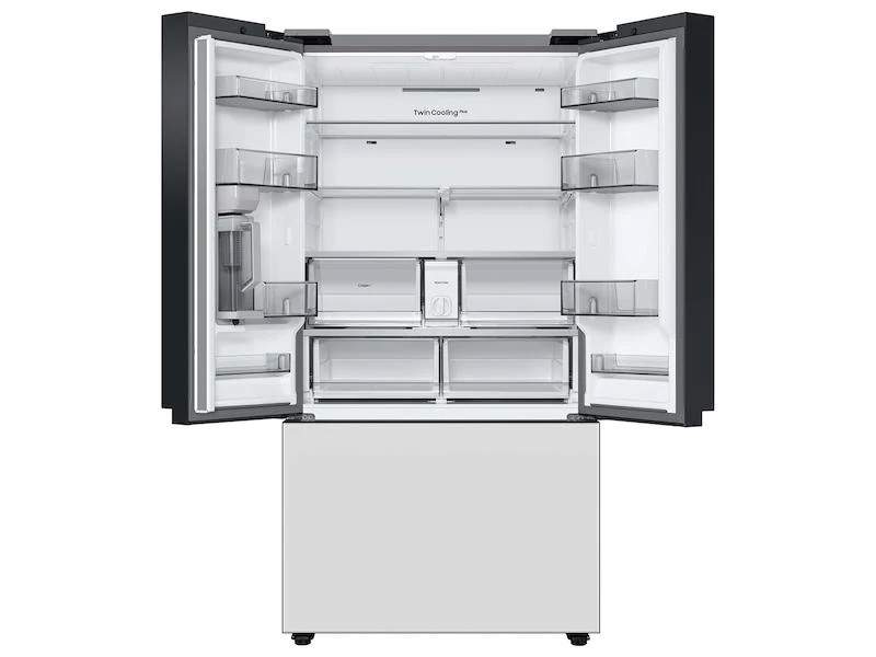 Samsung RF30BB620012AA Bespoke 3-Door French Door Refrigerator (30 cu. ft.) with AutoFill Water Pitcher in White Glass - Image 4