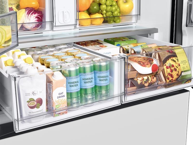 Samsung RF30BB620012AA Bespoke 3-Door French Door Refrigerator (30 cu. ft.) with AutoFill Water Pitcher in White Glass - Image 7
