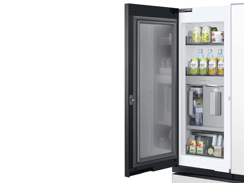 Samsung RF30BB660012AA Bespoke 3-Door French Door Refrigerator (30 cu. ft.) with Beverage Center™ in White Glass - Image 3