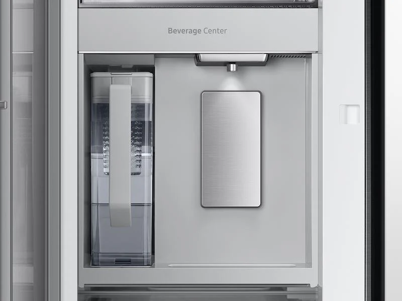 Samsung RF30BB660012AA Bespoke 3-Door French Door Refrigerator (30 cu. ft.) with Beverage Center™ in White Glass - Image 8