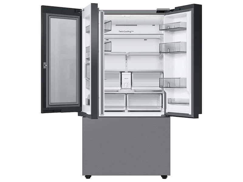 Samsung RF30BB6600QLAA Bespoke 3-Door French Door Refrigerator (30 cu. ft.) with Beverage Center™ in Stainless Steel - Image 7