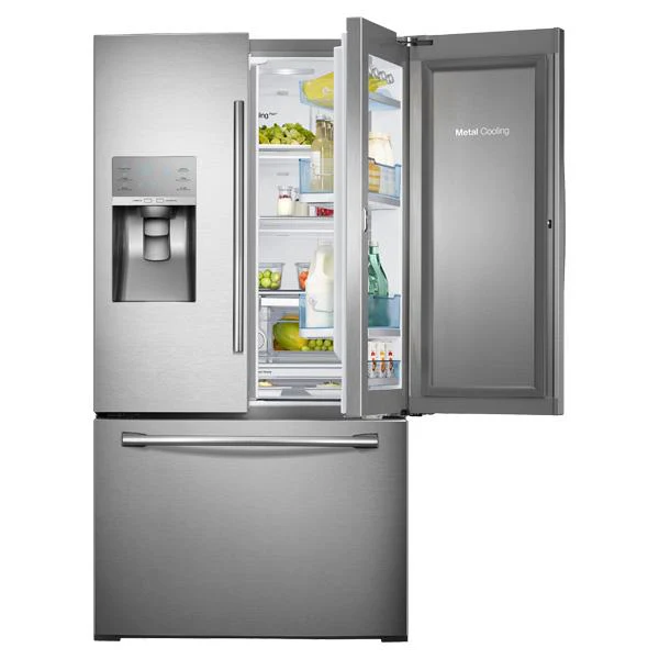 Samsung RF30HDEDTSR 36" Wide, 30 cu. ft. Capacity 3-Door French Door Food ShowCase Refrigerator with Dual Ice Maker (Stainless Steel) - Image 9