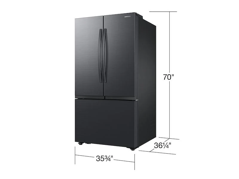 Samsung RF32CG5100MTAA 32 cu. ft. Mega Capacity 3-Door French Door Refrigerator with Dual Auto Ice Maker in Matte Black Steel - Image 2