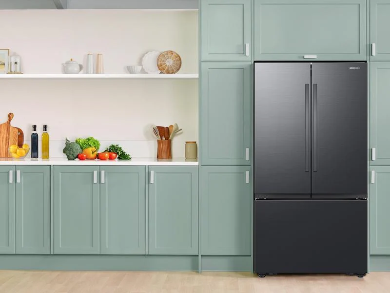 Samsung RF32CG5100MTAA 32 cu. ft. Mega Capacity 3-Door French Door Refrigerator with Dual Auto Ice Maker in Matte Black Steel - Image 3