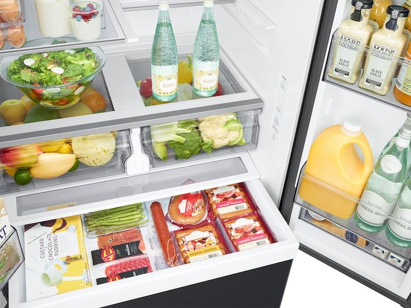 Samsung RF32CG5100MTAA 32 cu. ft. Mega Capacity 3-Door French Door Refrigerator with Dual Auto Ice Maker in Matte Black Steel - Image 7