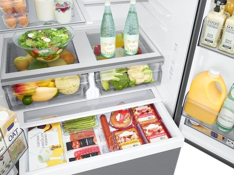 Samsung RF32CG5100SRAA 32 cu. ft. Mega Capacity 3-Door French Door Refrigerator with Dual Auto Ice Maker in Stainless Steel - Image 3