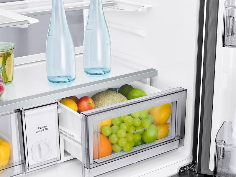 Samsung RM80F23VMR Bespoke 23 cu. ft. Counter Depth 4-Door French Door Refrigerator with AI Hybrid Cooling & Beverage Center™ in Stainless Steel - Image 11
