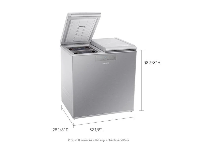 7.6 cu. ft. Kimchi & Specialty 2-Door Chest Refrigerator in Silver - Image 2