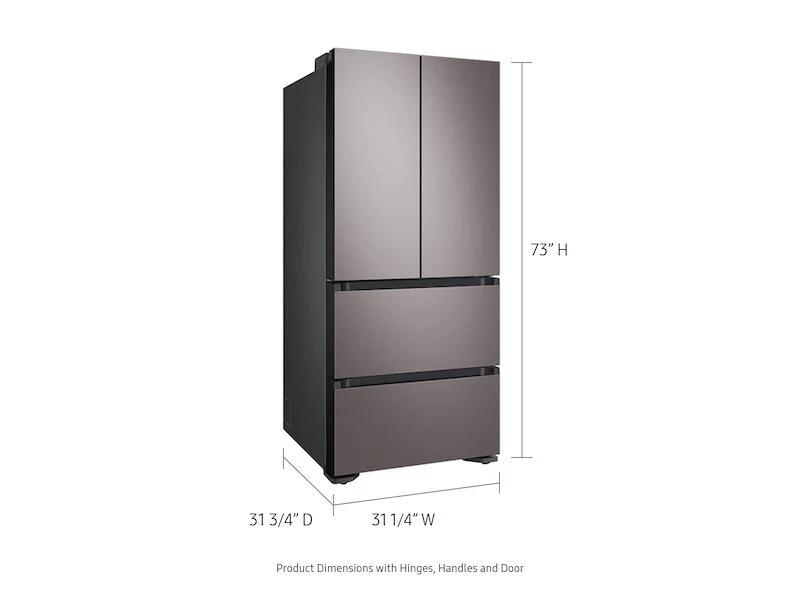 Samsung 17.3 cu. ft. Smart Kimchi & Specialty 4-Door French Door Refrigerator in Platinum Bronze - Image 3