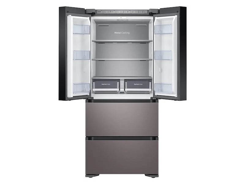 Samsung 17.3 cu. ft. Smart Kimchi & Specialty 4-Door French Door Refrigerator in Platinum Bronze - Image 5