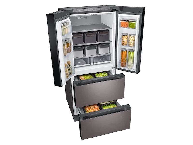 Samsung 17.3 cu. ft. Smart Kimchi & Specialty 4-Door French Door Refrigerator in Platinum Bronze - Image 7