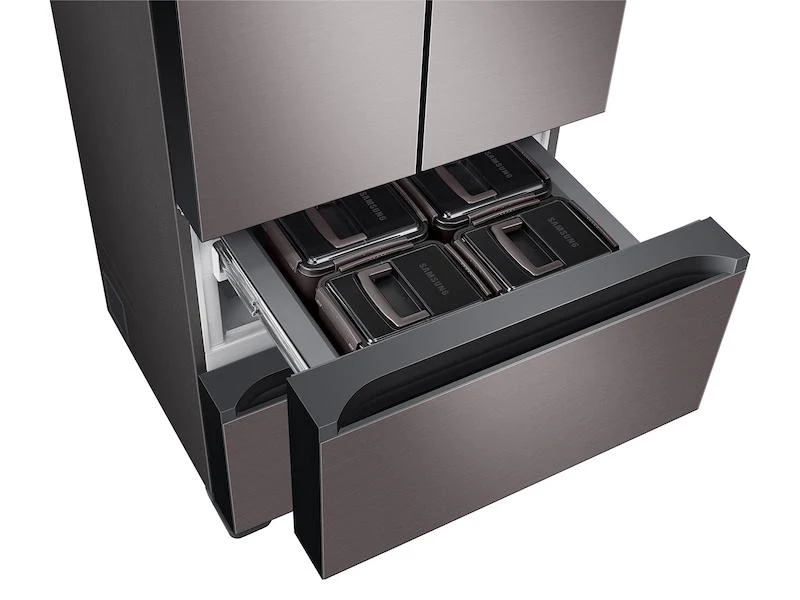 Samsung 17.3 cu. ft. Smart Kimchi & Specialty 4-Door French Door Refrigerator in Platinum Bronze - Image 8