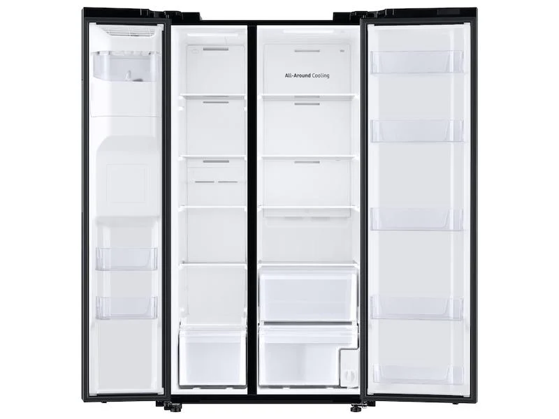 22 cu. ft. Counter Depth Side-by-Side Refrigerator in Black Stainless Steel - Image 6
