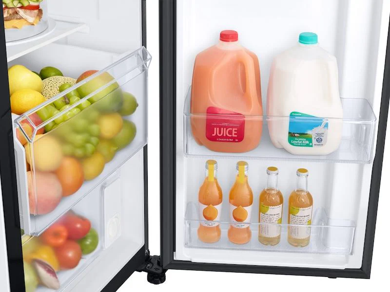 Samsung RS22T5561SG 22 cu. ft. Counter Depth Side-by-Side Refrigerator with Touch Screen Family Hub™ in Black Stainless Steel - Image 8