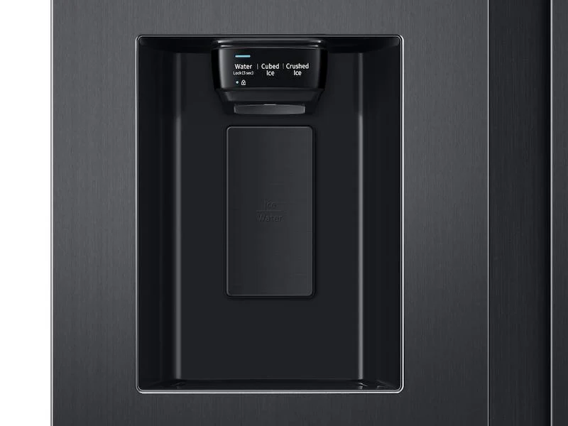 Samsung RS22T5561SG 22 cu. ft. Counter Depth Side-by-Side Refrigerator with Touch Screen Family Hub™ in Black Stainless Steel - Image 9