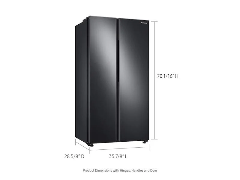 23 cu. ft. Smart Counter Depth Side-by-Side Refrigerator in Black Stainless Steel - Image 2