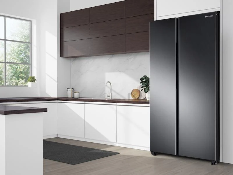 23 cu. ft. Smart Counter Depth Side-by-Side Refrigerator in Black Stainless Steel - Image 3