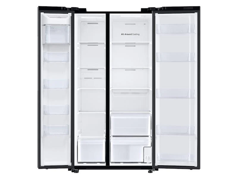 23 cu. ft. Smart Counter Depth Side-by-Side Refrigerator in Black Stainless Steel - Image 7