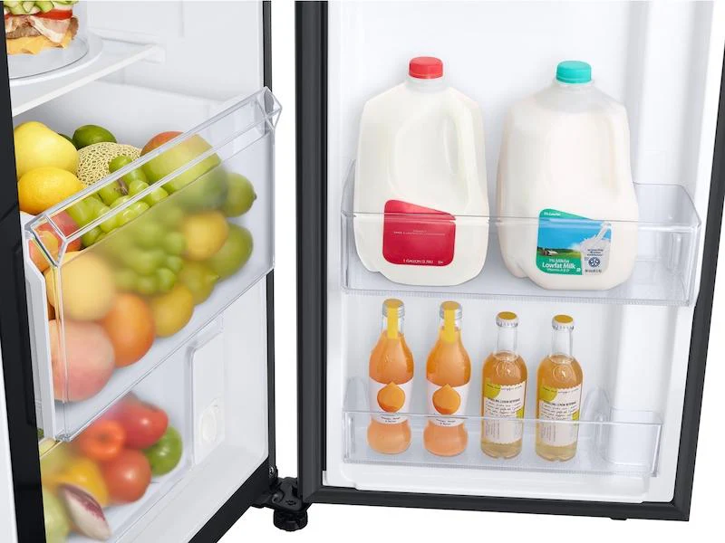 23 cu. ft. Smart Counter Depth Side-by-Side Refrigerator in Black Stainless Steel - Image 8