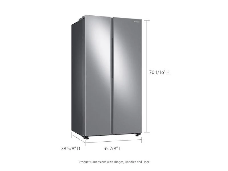 Samsung RS23A500ASR 23 cu. ft. Smart Counter Depth Side-by-Side Refrigerator in Stainless Steel - Image 2