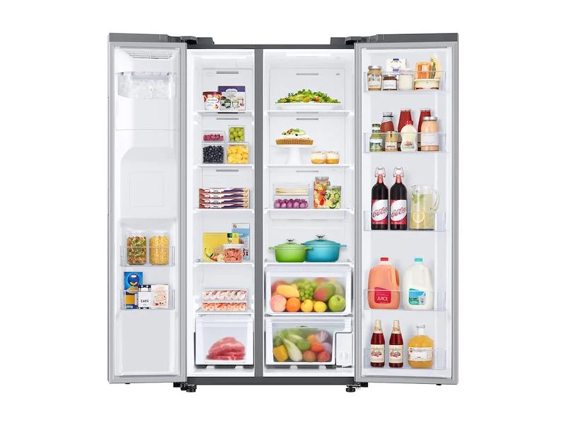 Samsung RS27T5200SR 27. 4 cu. ft. Side-by-Side Refrigerator with Large Capacity in Stainless Steel - Image 4