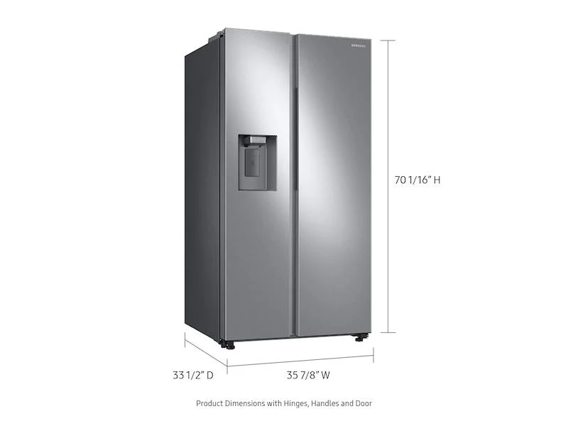 Samsung RS27T5201SR 27.4 cu. ft. Smart Side-by-Side Refrigerator with Large Capacity in Stainless Steel - Image 2