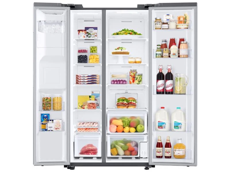 Samsung RS27T5201SR 27.4 cu. ft. Smart Side-by-Side Refrigerator with Large Capacity in Stainless Steel - Image 4