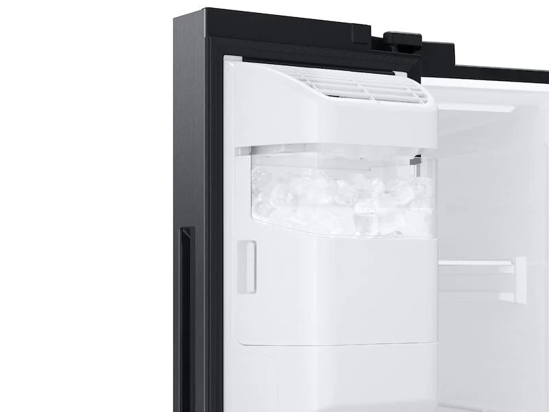 26.7 cu. ft. Large Capacity Side-by-Side Refrigerator with Touch Screen Family Hub™ in Black Stainless Steel - Image 5