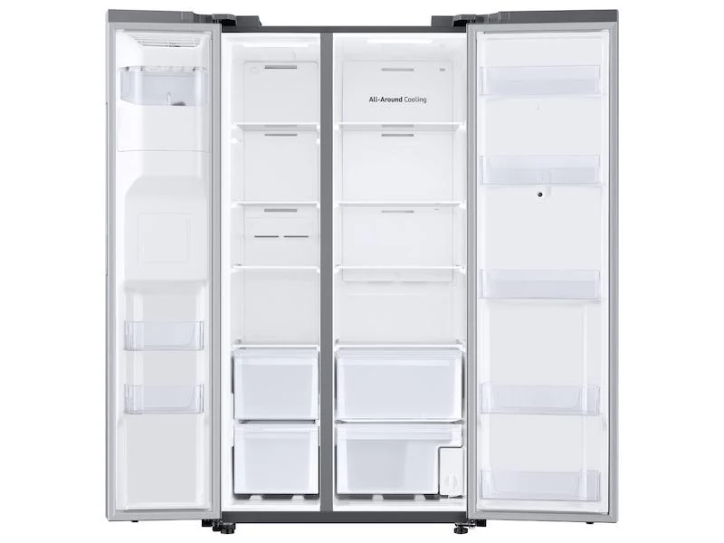 Samsung RS27T5561SR 26.7 cu. ft. Large Capacity Side-by-Side Refrigerator with Touch Screen Family Hub™ in Stainless Steel - Image 6